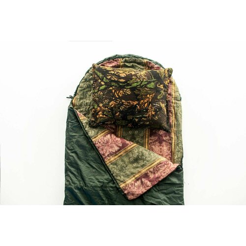 Подушка туристическая 6 Углов 50х40х15см для спального мешка одеяла палатки походная цвет темный лес 919₽