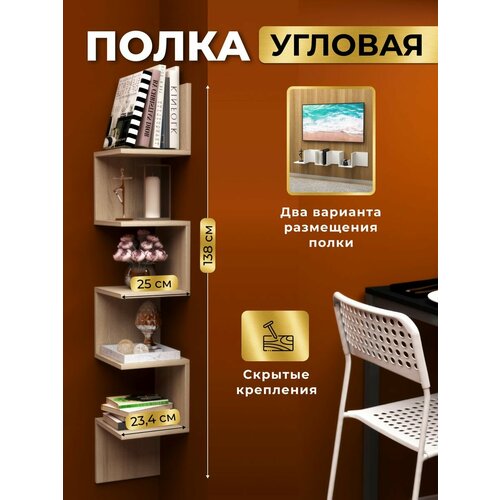 Полка настенная навесная