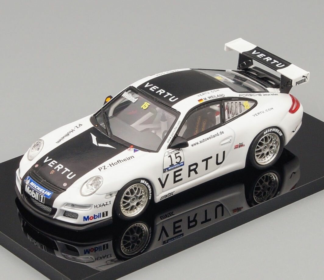 Модель коллекционная PORSCHE 911 GT3 Cup type 997 VERTU #15 Porsche Supercup 2006