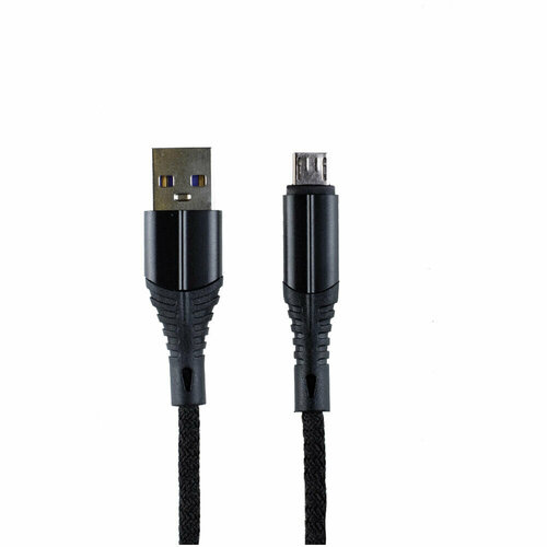 Кабель USB-A - MicroUSB 1m Zibelino ZDNC-MIC-BLK 2.1А черный хаб usb vcom usb 3 0 4xusb 3 0 microusb 1m dh307 1m