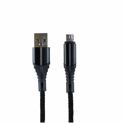 аксессуар borasco usb microusb 1m white 34849 Кабель USB-A - MicroUSB 1m Zibelino ZDNC-MIC-BLK 2.1А черный