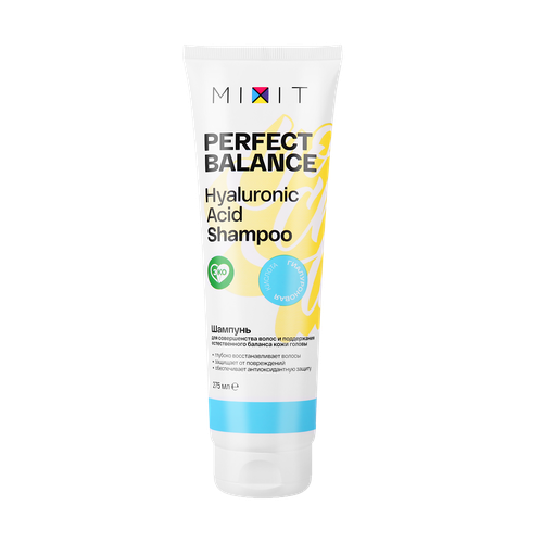 Mixit Perfect Balance Шампунь для совершенства волос и поддержания баланса кожи головы Hyaluronic acid shampoo 275 мл 1 шт