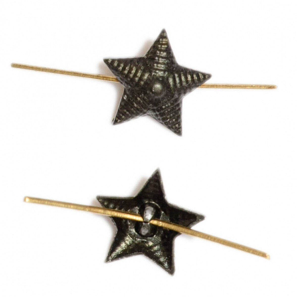 фото Звезда рифленая, металл, черная, Размер Ст. офиц. состав