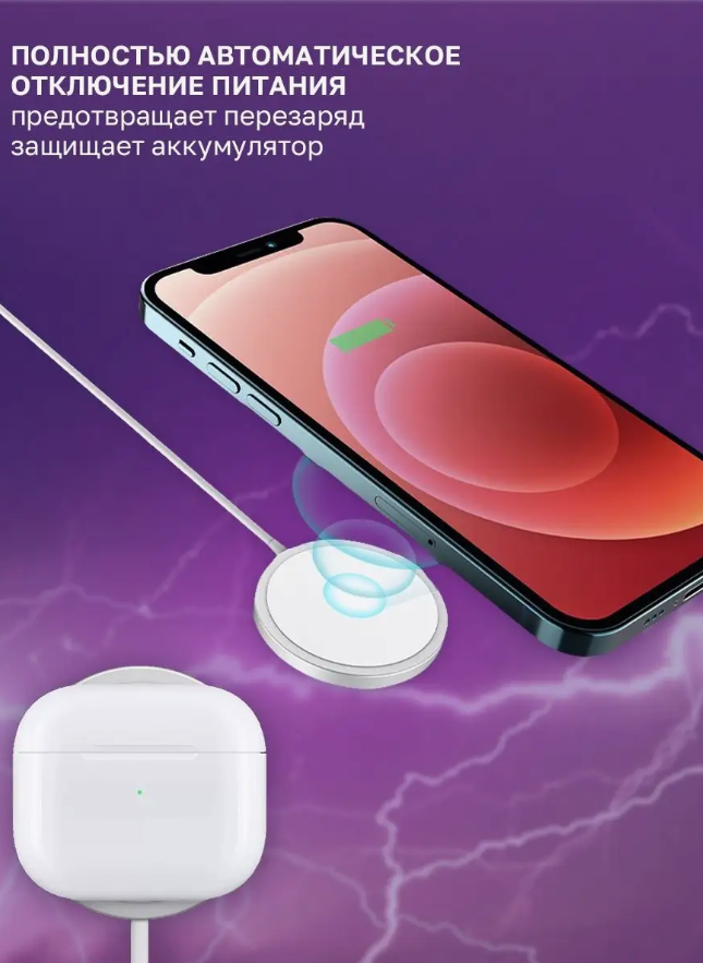 Беспроводное зарядное устройство для iPhone 11,12,13,14/15/ Быстрая зарядка 15W