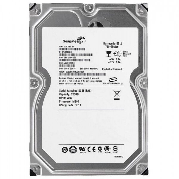 Жесткий диск Seagate ST3750630SS 750Gb SAS 3,5" HDD