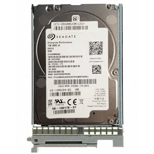 Жесткий Диск Cisco 1FD200-175 600Gb 10000 SAS 25 HDD 44915₽