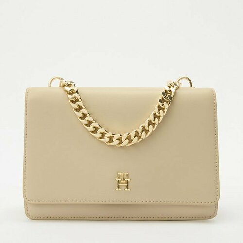 Сумка TOMMY HILFIGER, молочно-белый lingge western style shoulder bag summer 2021 new trendy fashion european and american ladies luxury solid color shoulder bag