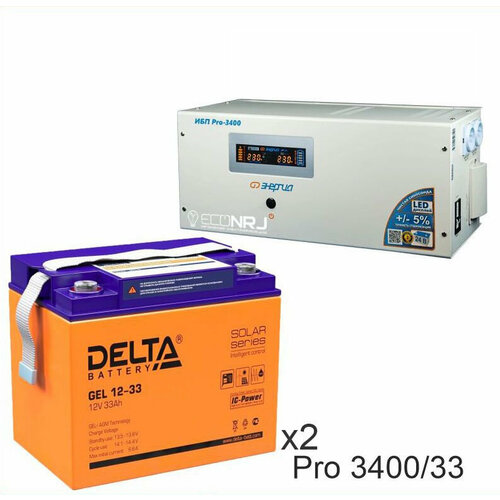Энергия PRO-3400 + Аккумуляторная батарея Delta GEL 12-33