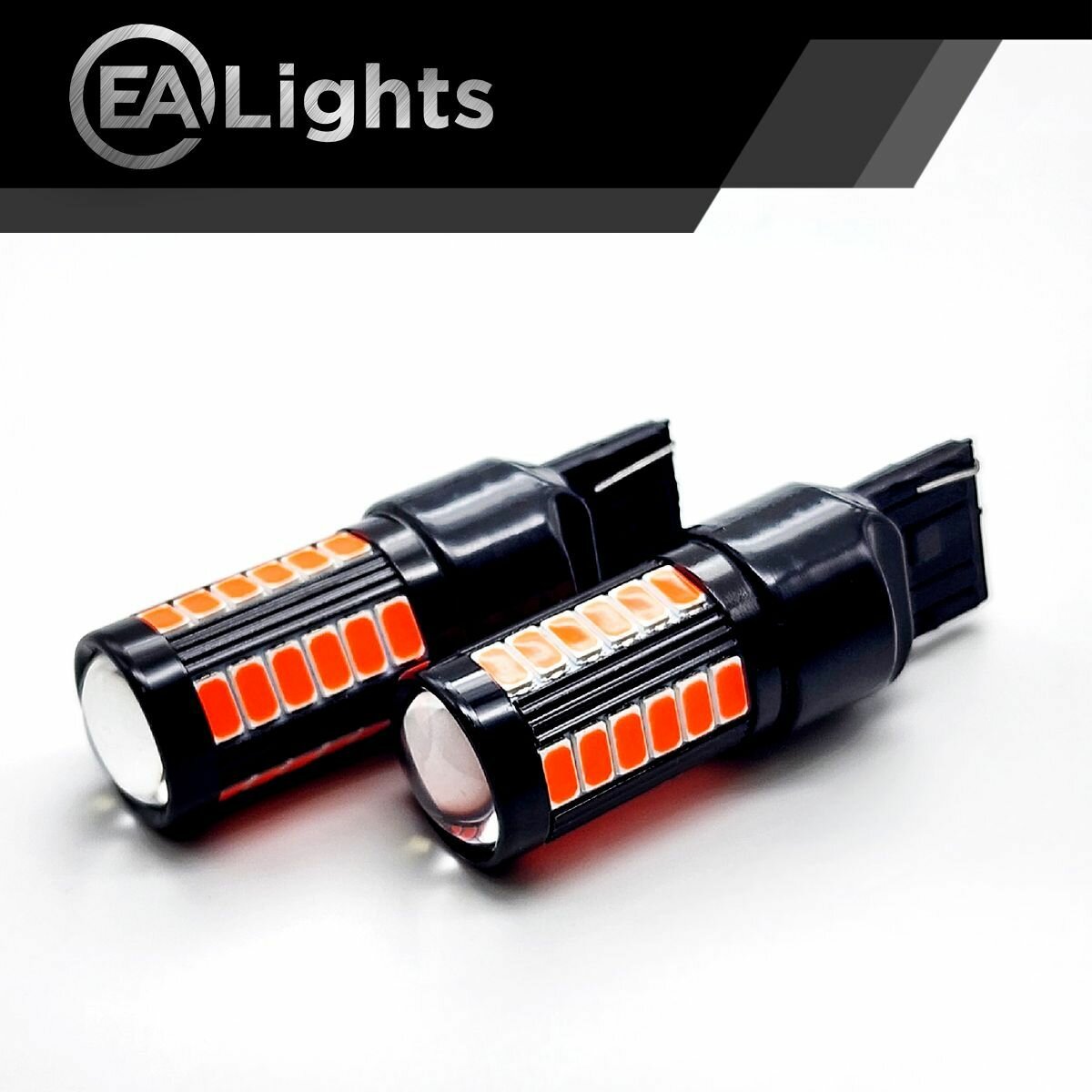 Автомобильная светодиодная LED лампа T20 W21W (чип 5630-33) длz стоп сигнала, 12в красный свет, 2 шт