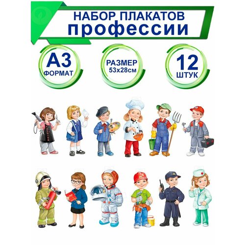 Плакаты для оформления Профессии для детей