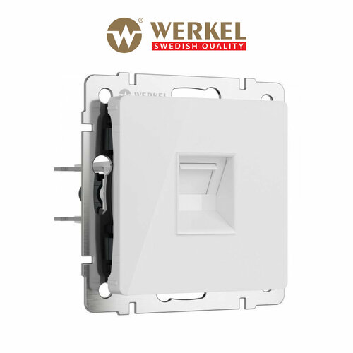 (1 шт.) Werkel Белый Розетка Механизм Ethernet RJ-45 WL01-RJ-45