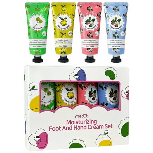 MEDB Moisturizing Foot and Hand Cream Set. Набор кремов для ухода за кожей рук и ног. маска для рук lcn лёгкий крем для сухой кожи spa shea butter mask