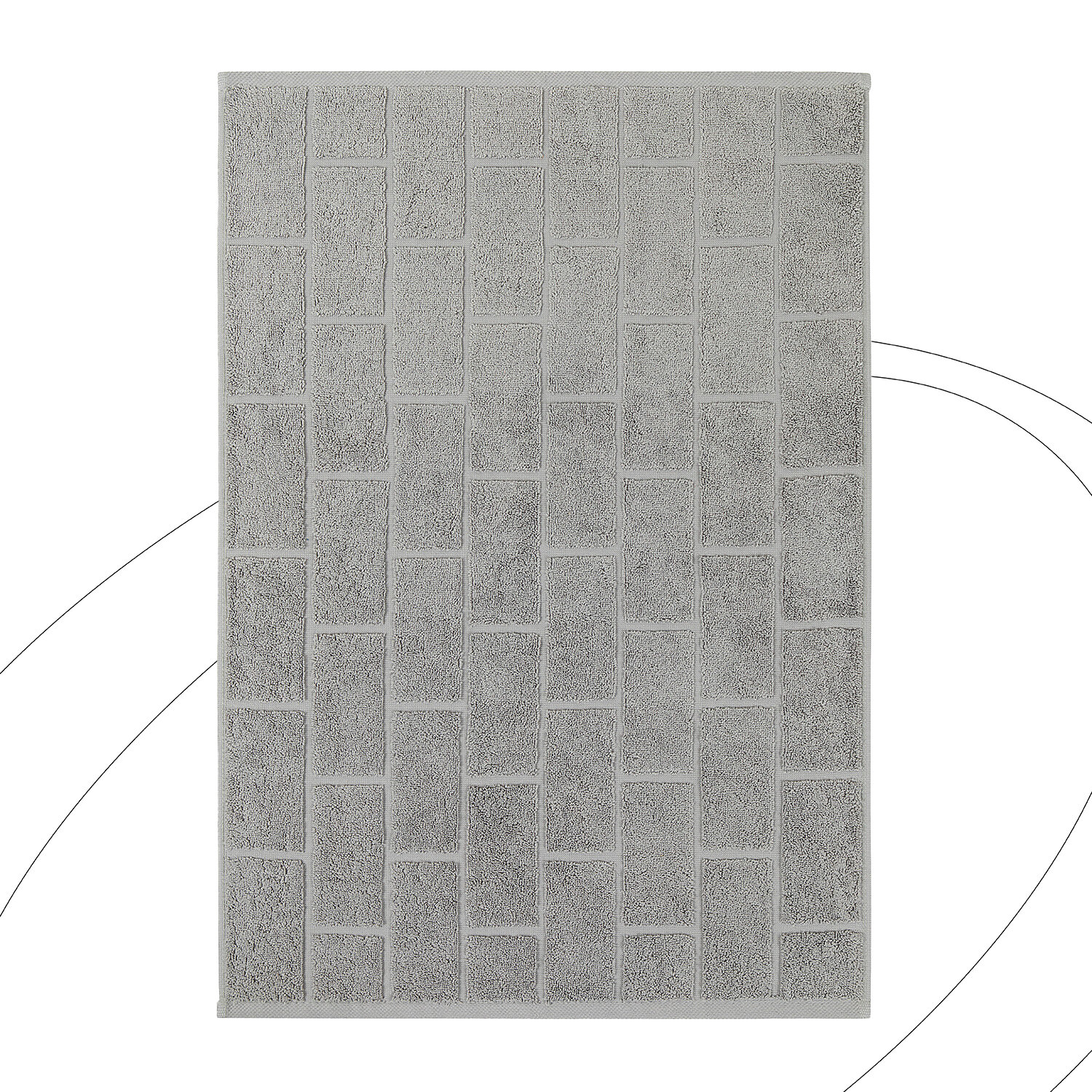 Полотенце махровое для ног 50х70 (коврик) "Унисон" Saluzzo серый - фотография № 2