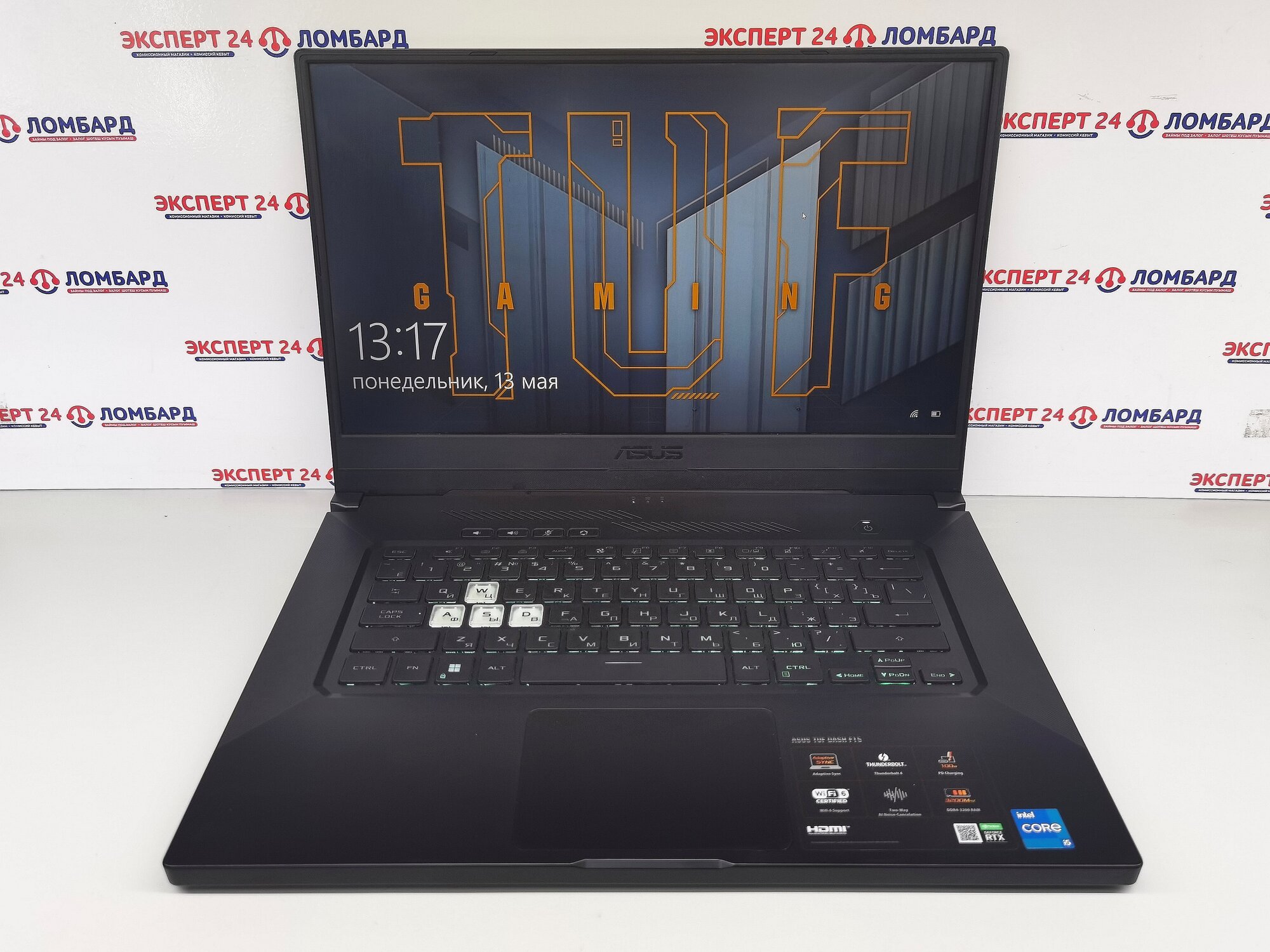 Игровой ноутбук ASUS TUF Dash F15 FX516PC-HN558 I5/RTX3050/16GB/512GB