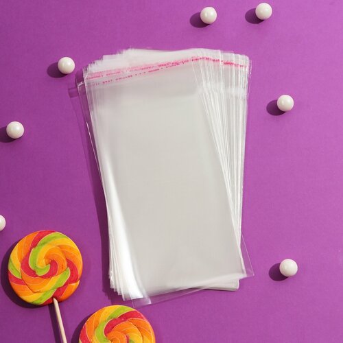 Пакет с липкой лентой прозрачный 10 х 164 см 25 мкм 100шт 472₽