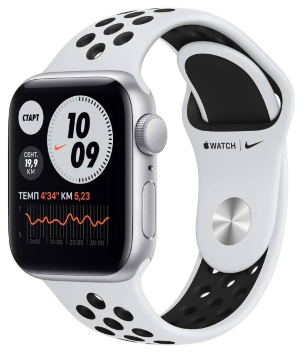 Apple Watch Nike Series 6, 44 mm Silver/Серебристый