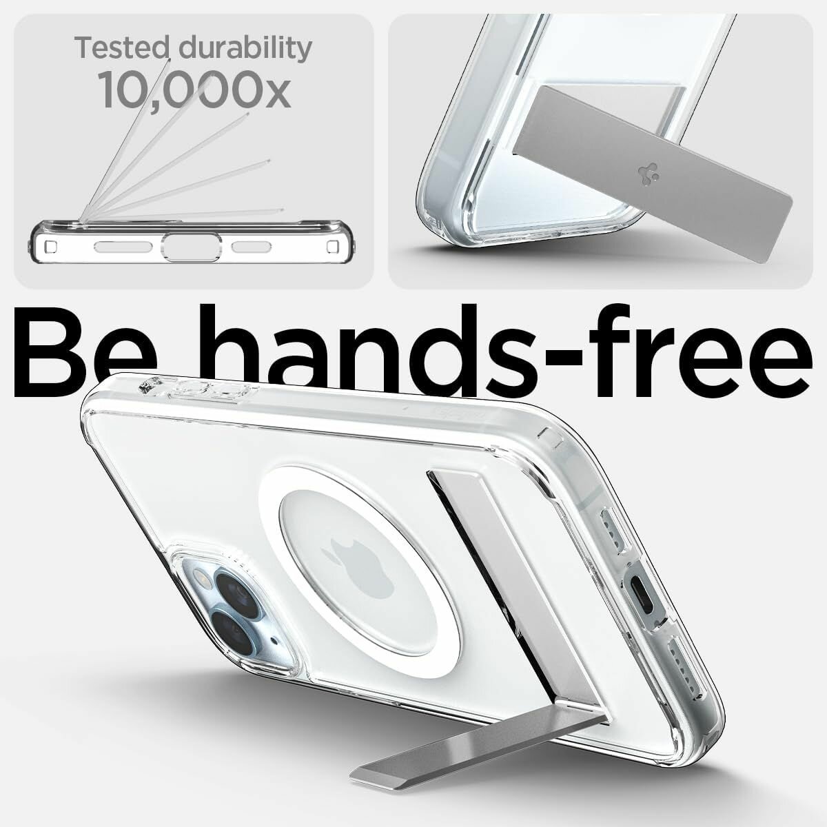 Чехол на айфон 13 с поддержкой беспроводной зарядки / iphone 13 чехол с подставкой (SPIGEN) — фото 1