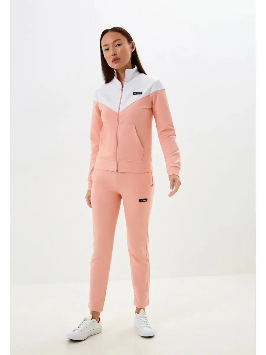 Костюм спортивный BLACKSI, размер XL, розовый/белый — фото 1