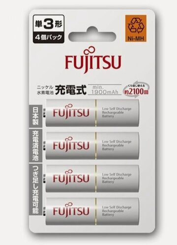 Изображение товара Аккумуляторы FUJITSU АА 1900 мАч HR-3UTC(4B), аналог Eneloop
