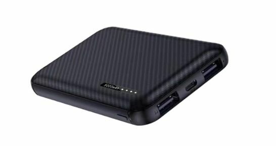 Внешний аккумулятор, Powerbank, PB-QiMS5K, 5000vAh, QC3.0, type C, пластиковый, черный