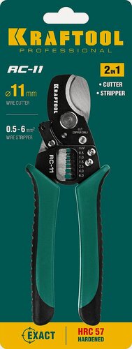 Изображение товара KRAFTOOL RC-11, 2 в 1, кабельные ножницы (22696-2)