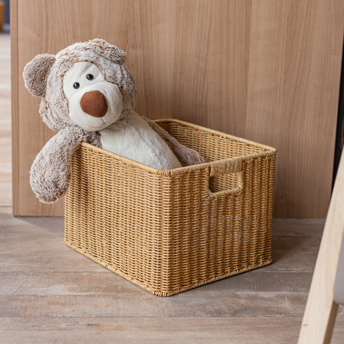 Корзина плетеная Jimmy`s Dome, для хранения, с ручками, прямоугольная, 35x30x24 см