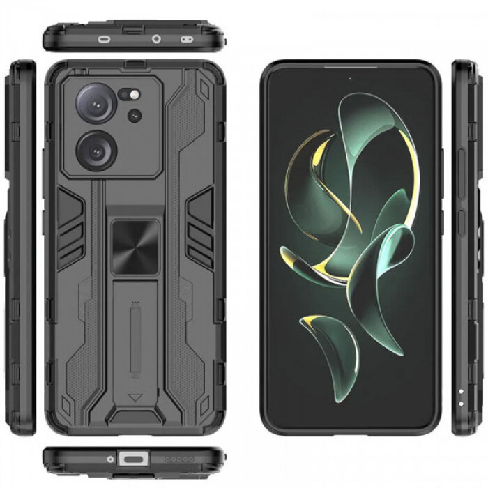 Galvatron Противоударный чехол-подставка для Xiaomi Mi 13T / Mi13T Pro с защитой камеры — фото 1