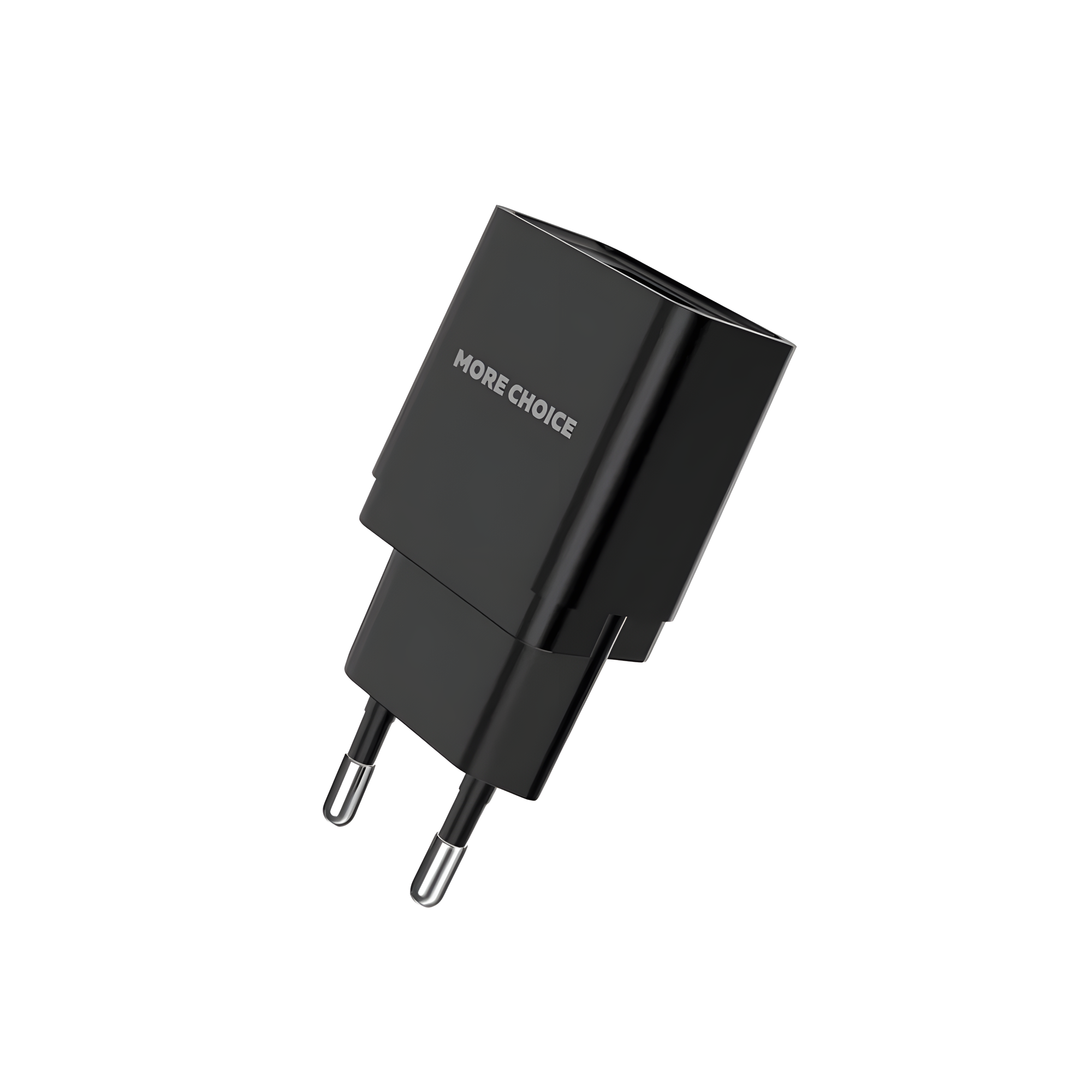 Сетевое зарядное устройство 1USB 1.0A More choice NC33 Black