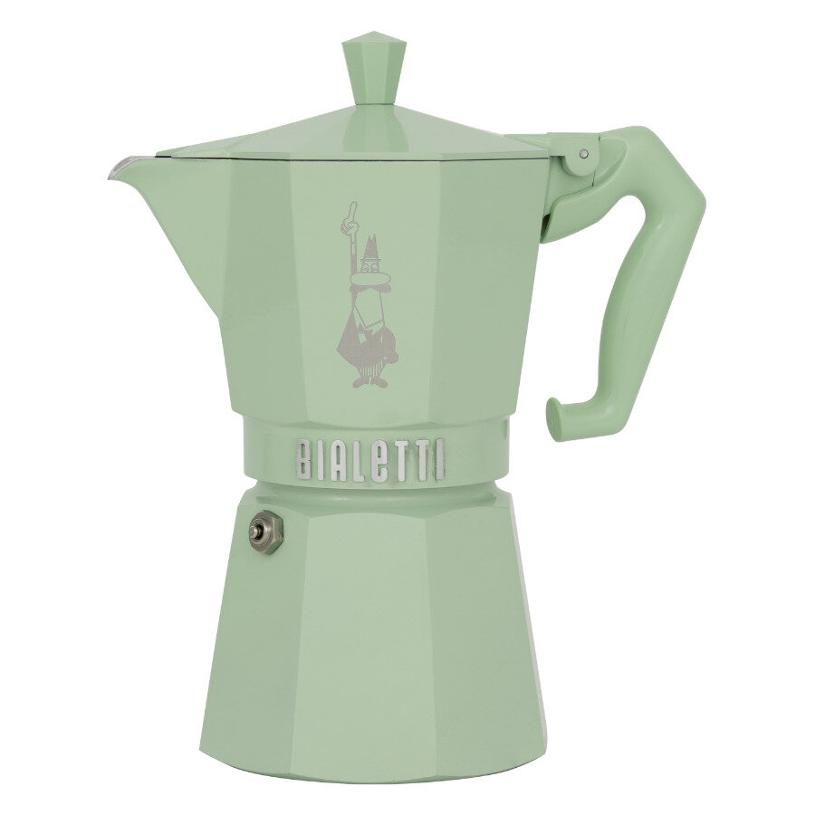 Кофеварка гейзерная Bialetti Moka Express Exclusive на 6 порций алюминий мятная