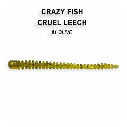 Силиконовые приманки Crazy Fish Cruel Leech 2.2