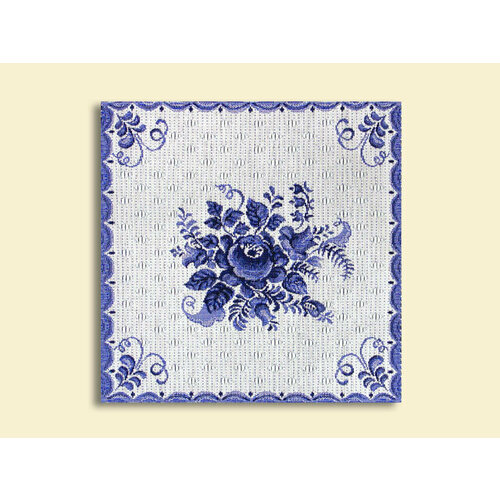 Салфетка «Гжель-букет»