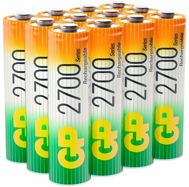 Аккумулятор AA - GP 2700mAh 270AAHC-B12/240 (12 штук) — фото 1