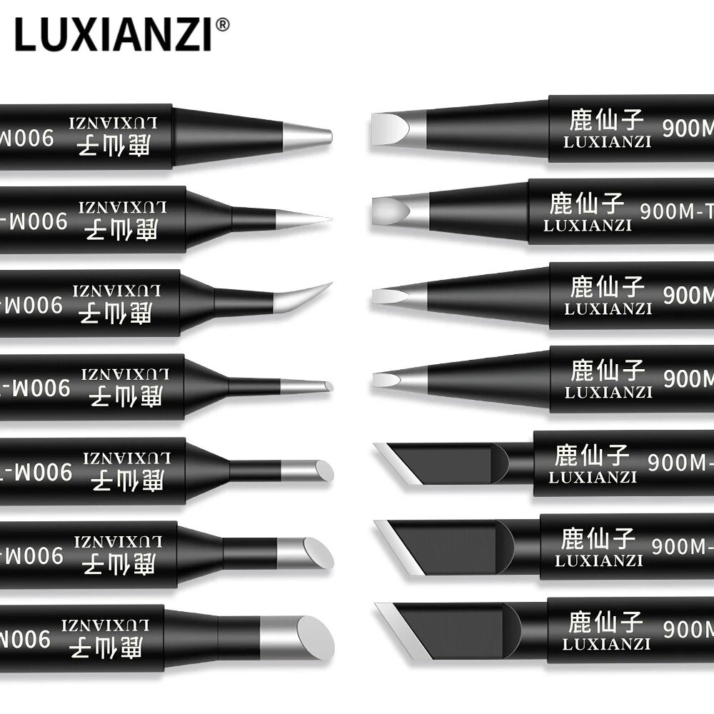 LUXIANZI Универсальные медные наконечники для паяльной станции 936  3 2D