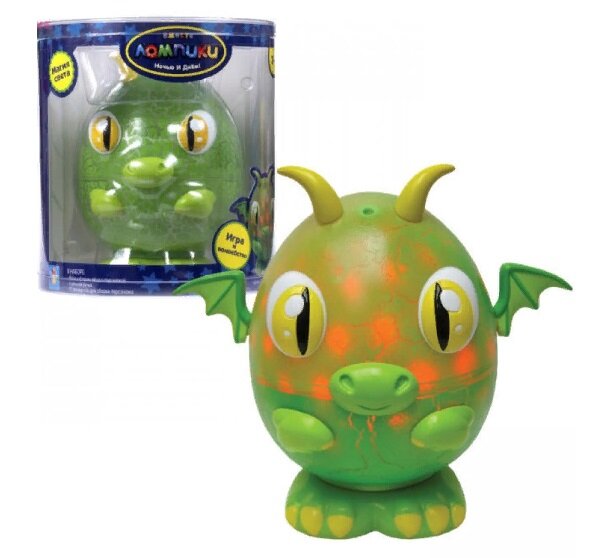 Светильник-проектор 1toy Лампики Дракон, съёмная ручка, 10 эл, банка