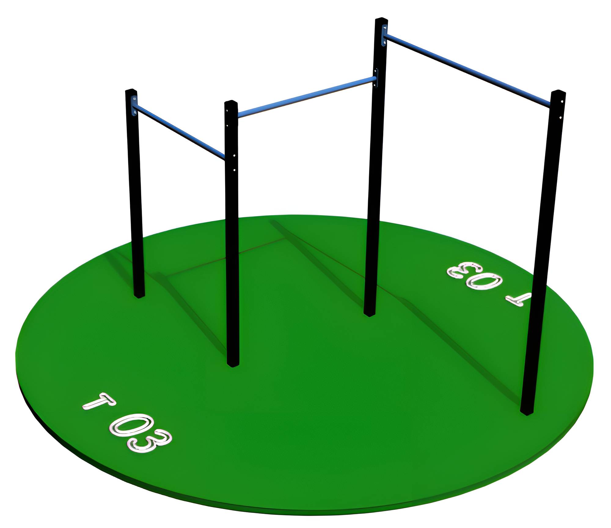 Спортивно-игровой комплекс Workout74 T03, металл, брусья, черный, 220см, нагрузка до 350кг