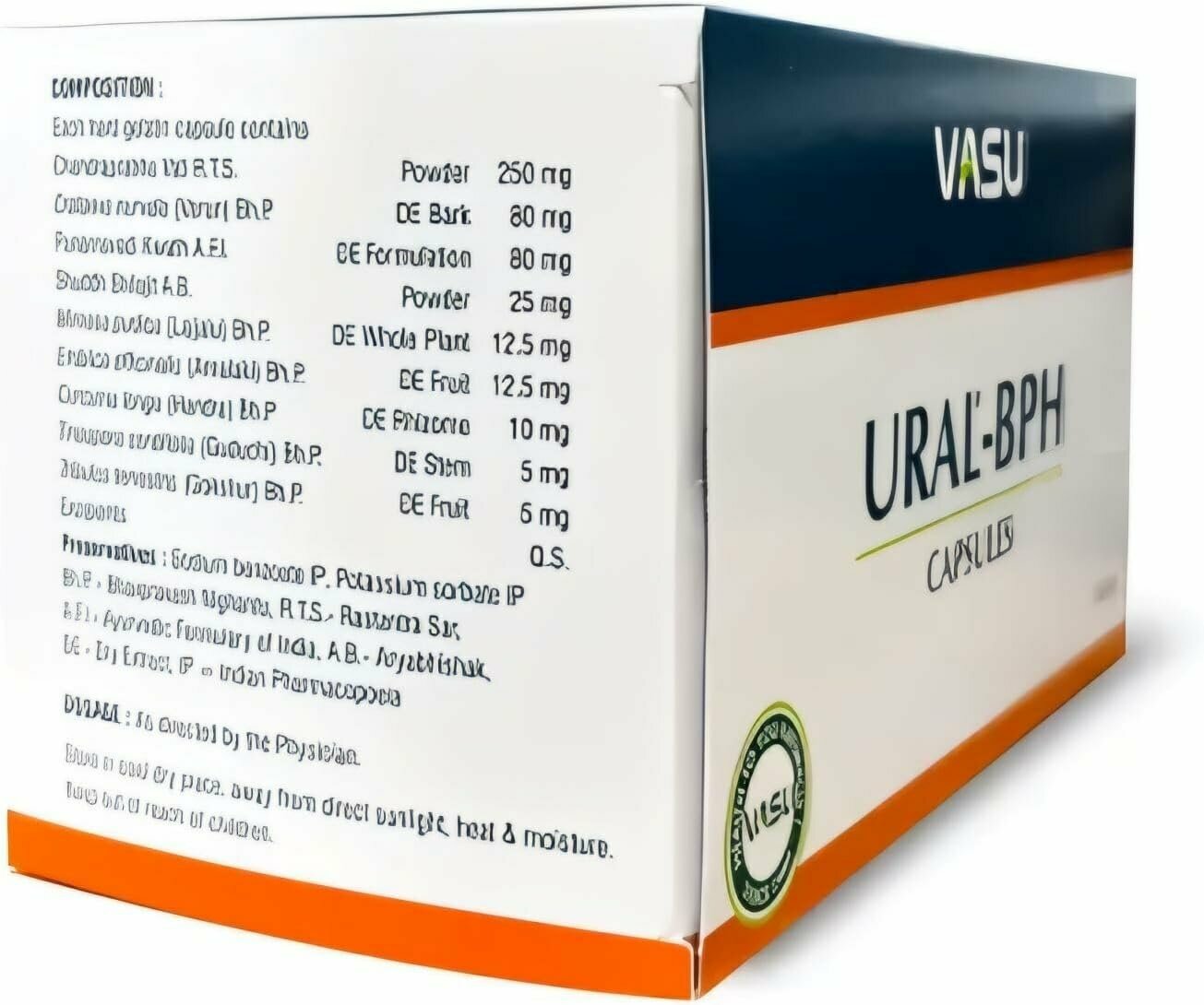 Приборы Для Лечения Предстательной Железы Урал-БПХ Васу (Ural-BPH Vasu) от простатита, гиперплазии предстательной железы, 100 капc.
