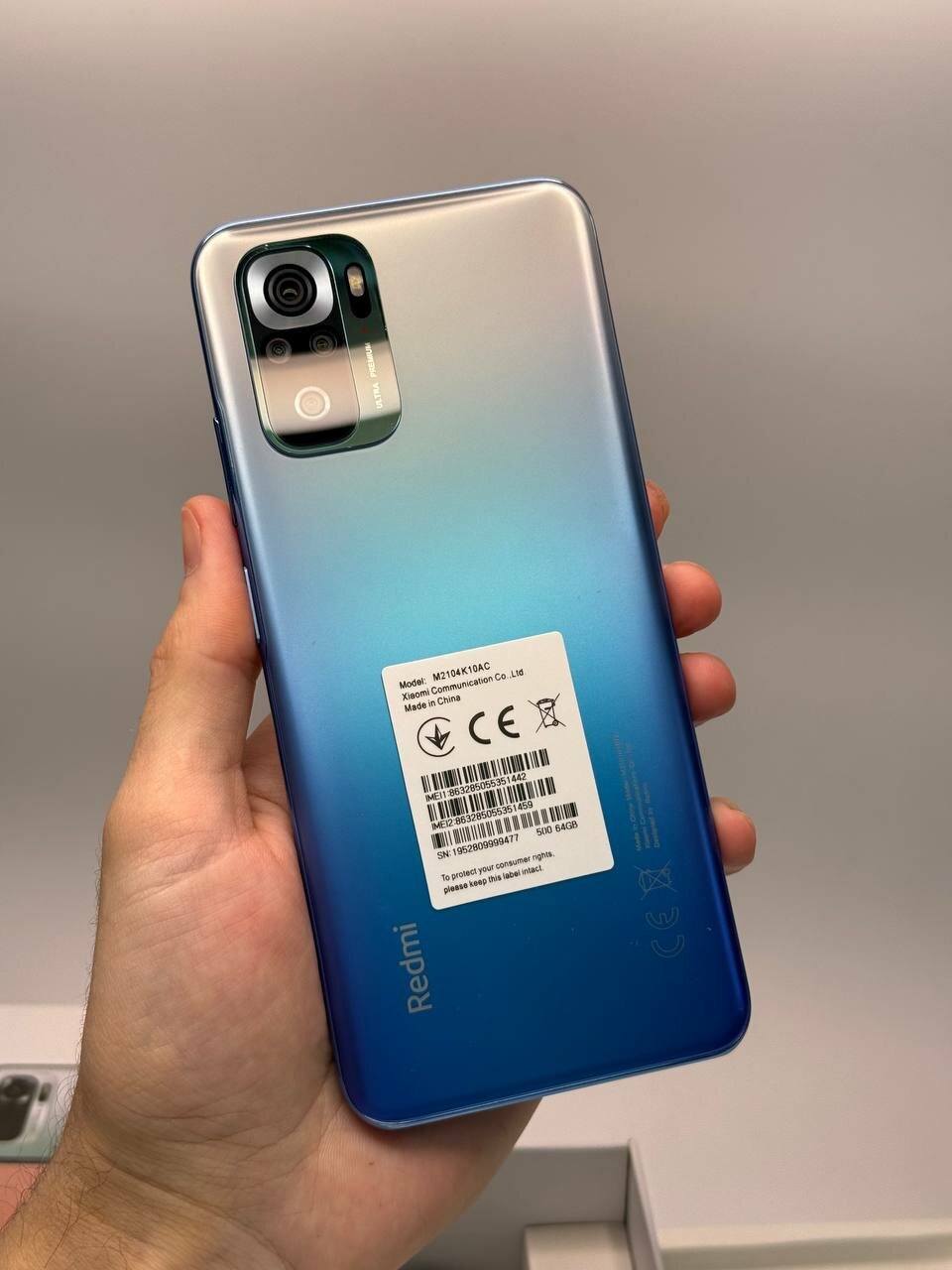 Xiaomi Redmi Note 10S 6/64gb Синий