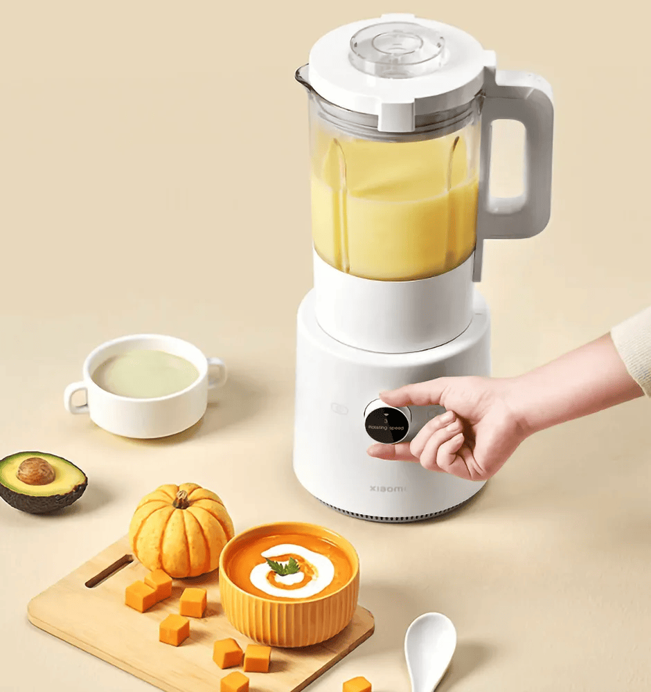Блендер стационарный Xiaomi Smart Blender EU 1600 мл / Wi-Fi, 950 Вт, 9 скоростей, подогрев, белый