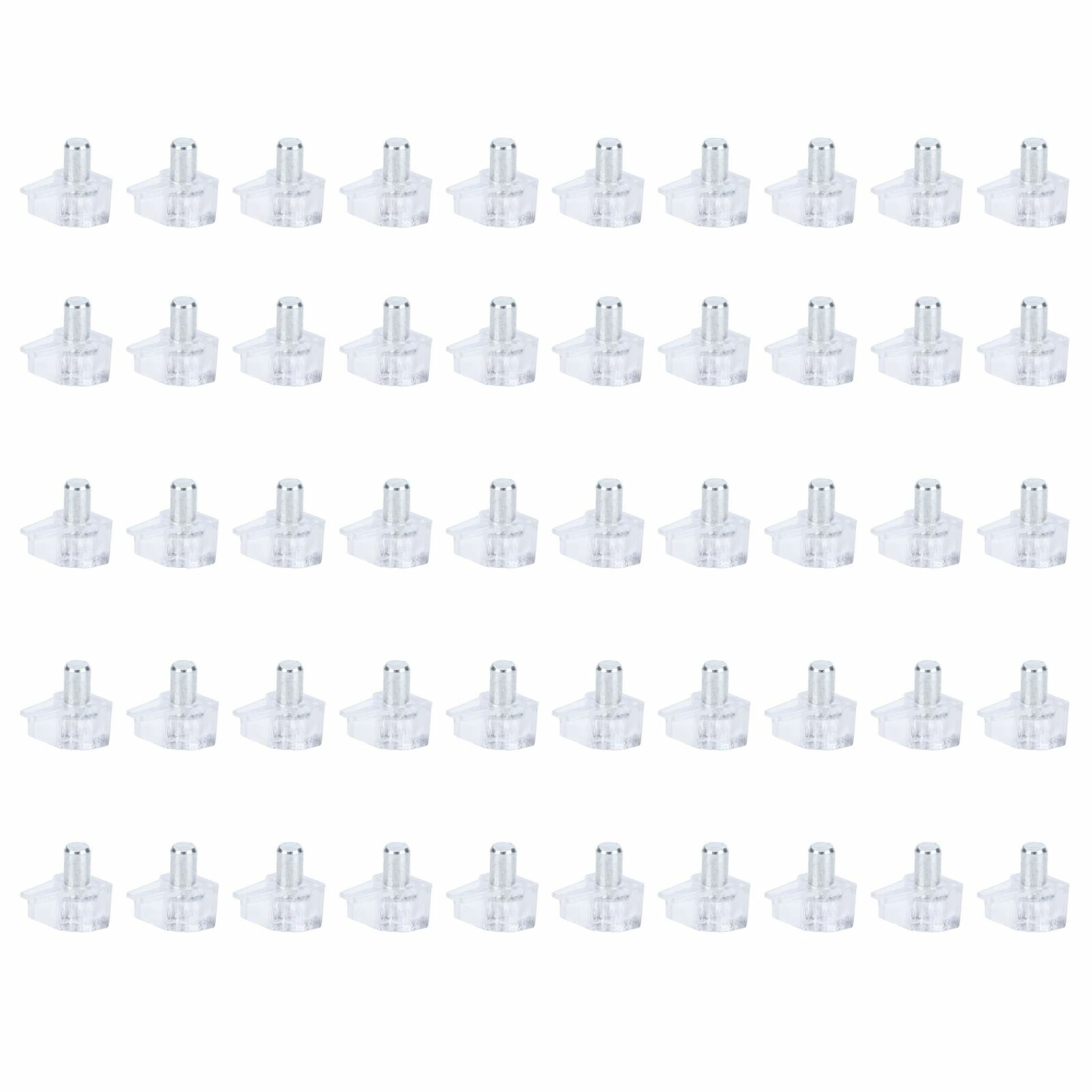 50 шт. прозрачные опорные штифты для полок крепление для шкафа подставки для мебели