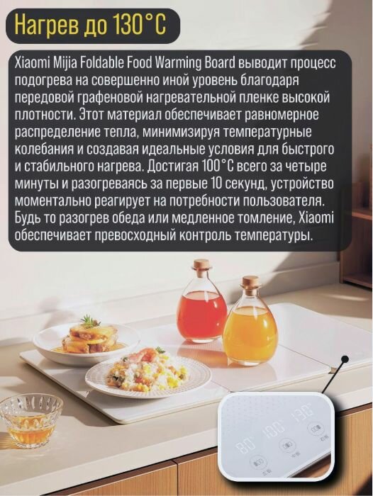 Изображение Доска складная для подогрева еды Mijia-подарок
