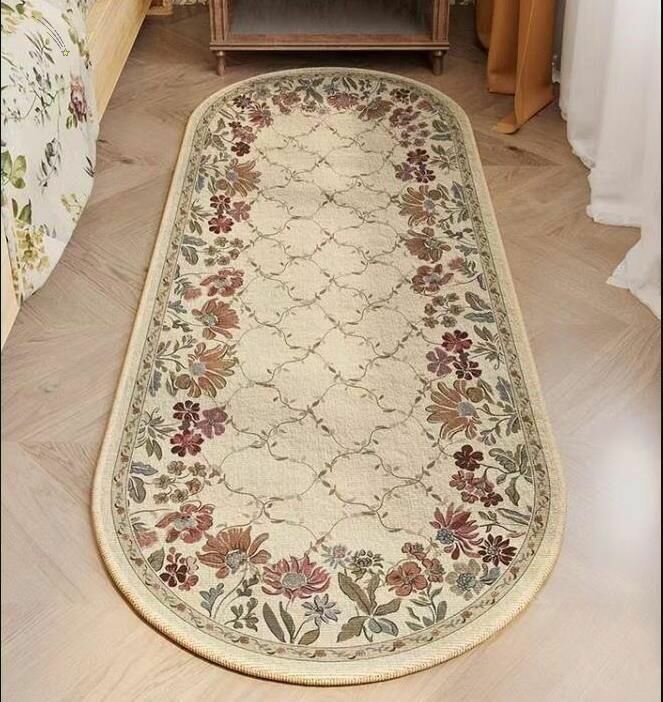 Американский ретро ковер овальный