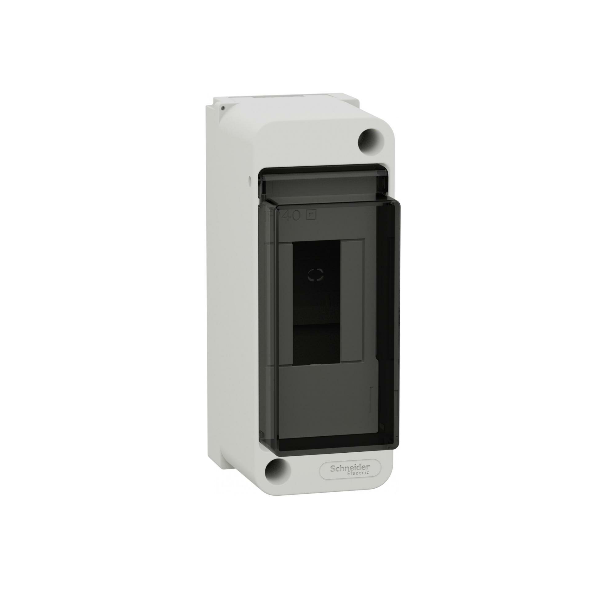 Бокс пластиковый Schneider Electric EASY 9 XS IP40 2 модуля навесной прозрачная дверца EZ9EAB102