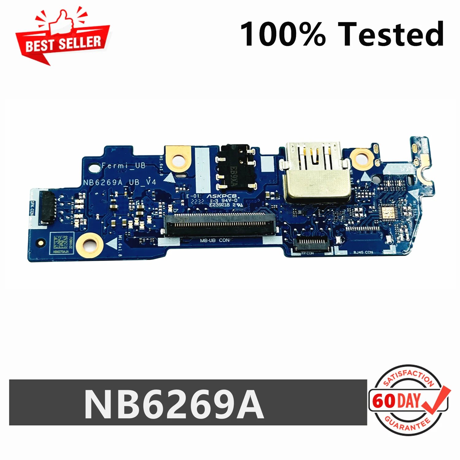 Оригинал для ноутбука USB аудио плата ввода-вывода nb6269a _ ub_v4 100% протестирована