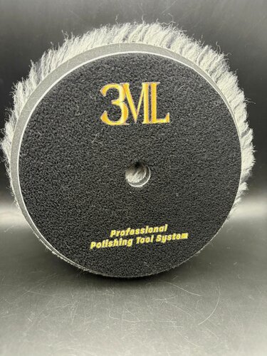 Изображение товара Полировальный круг 3ML натуральная шерсть WP серый (диаметр: посадочный 130 мм, рабочий 150 мм)