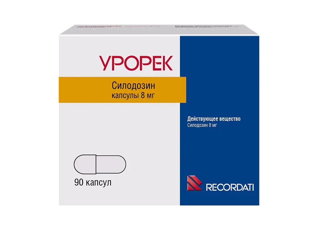 Урорек капсулы 8 мг 90 шт