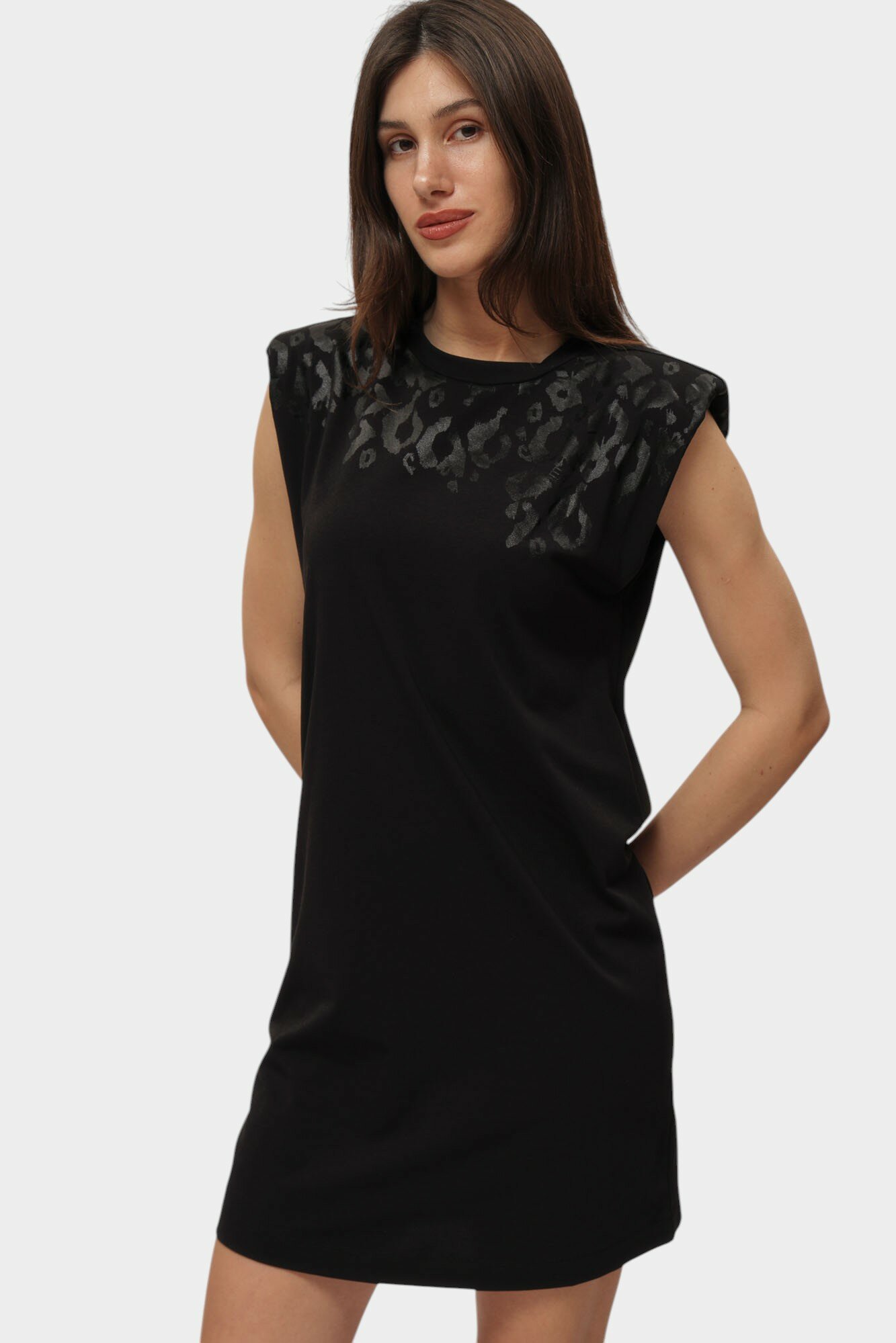 Платье EA7 EMPORIO ARMANI, размер M, черный