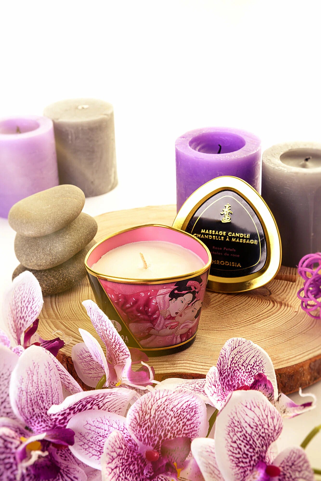 Массажная свеча 'Island Blossoms' 170 мл, натуральные масла, романтический аромат