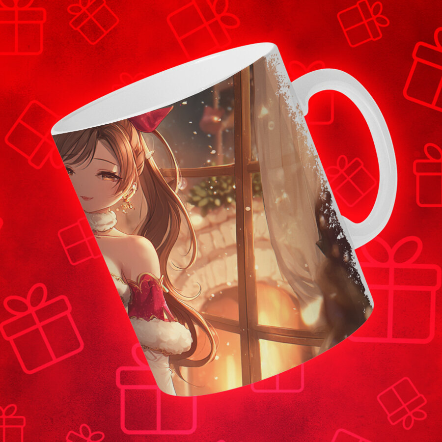 Кружка Аниме, керамическая, яркий принт, для поклонников аниме — фото 1