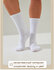 Носки стильные белые, высокие - классика