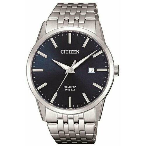 фото Наручные часы citizen basic, серебристый/синий